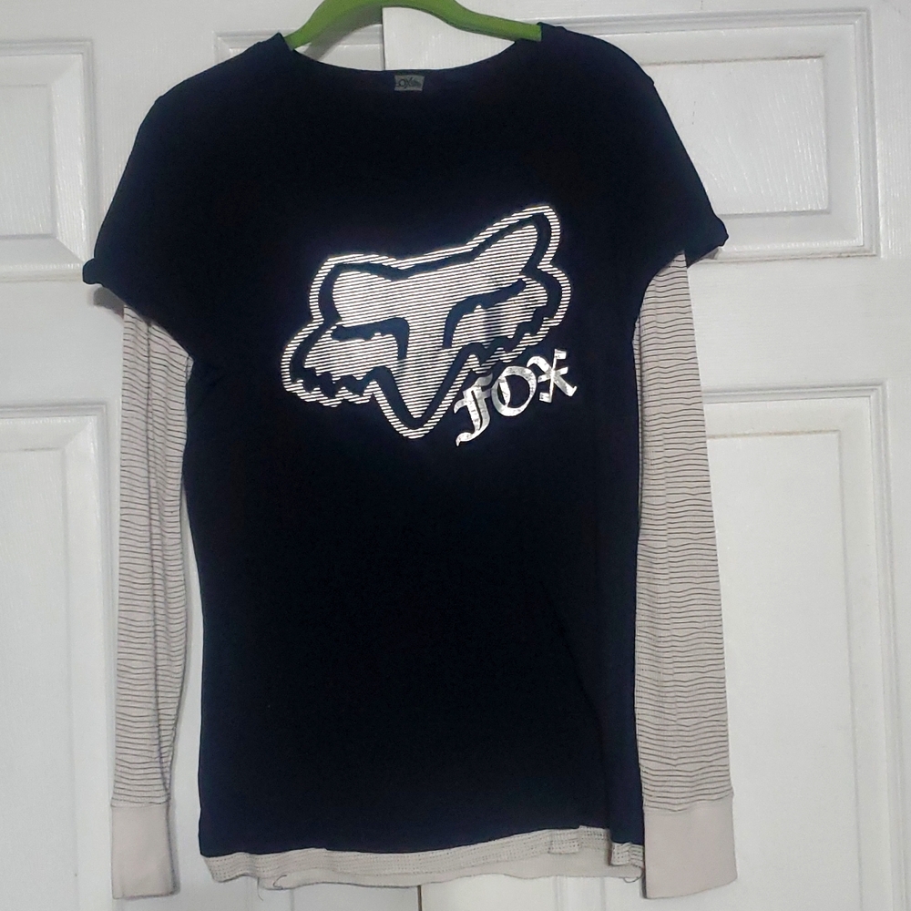 Long Sleeve Fox Foil Tee